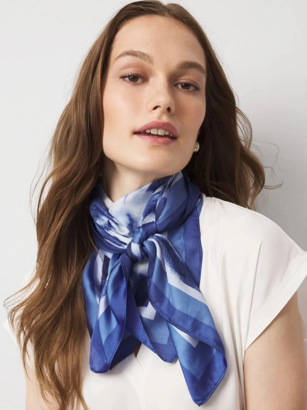 WHBM Floral Square Scarf